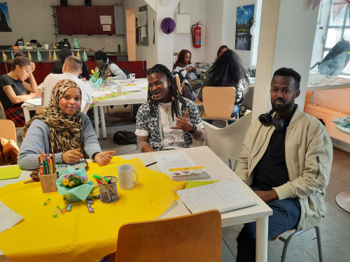 Unterst&uuml;tzung im Caf&eacute; Welcome